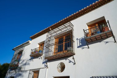 Granada Albaicin Arapça eski bölge Endülüs Müslüman İspanya