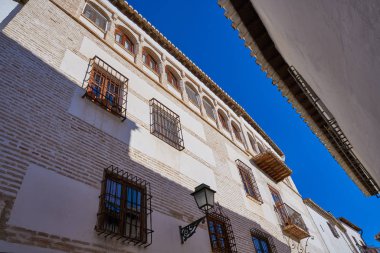 Granada Albaicin Arapça eski bölge Endülüs Müslüman İspanya