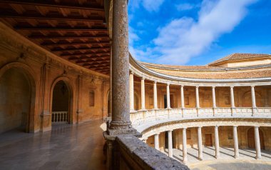 Granada İspanya Endülüs avluda Alhambra Carlos V