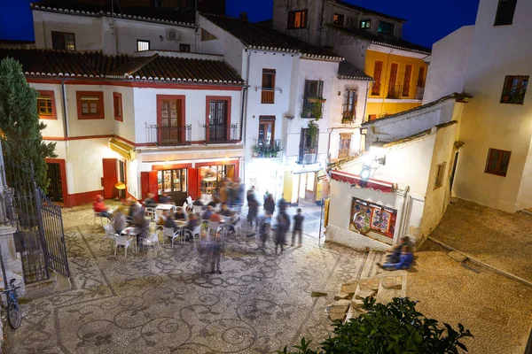 Albaicin Granada Antigo Distrito Árabe Pôr Sol Andaluzia Muçulmano Espanha — Fotografia de Stock