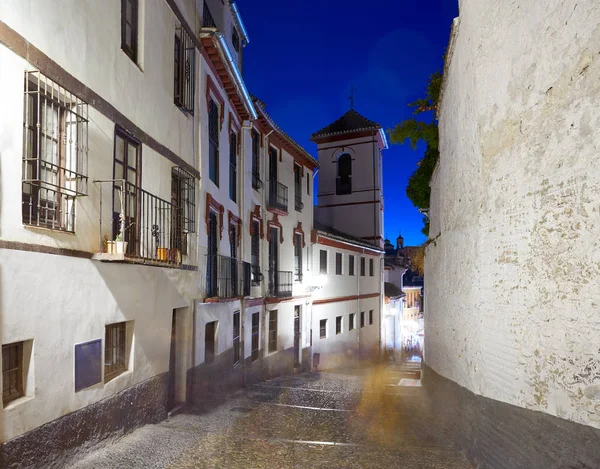 Albaicin Granada Antigo Distrito Árabe Pôr Sol Andaluzia Muçulmano Espanha — Fotografia de Stock