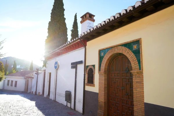 Albaicin Granadas Arabiska Arch Dörren Till Andalusien Muslimska Spanien — Stockfoto