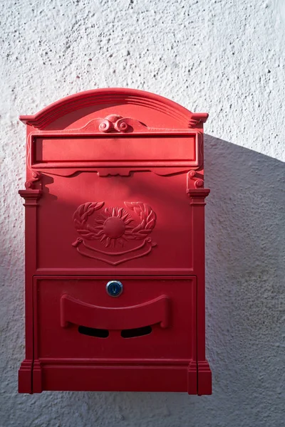 Red Mailbox Albayzin Granada — Stock Photo, Image