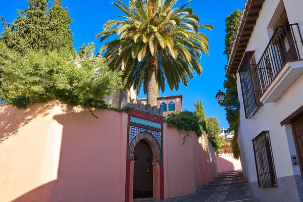 Albaicina Granada Arco Árabe Puerta Andalucía Musulmana España — Foto de Stock