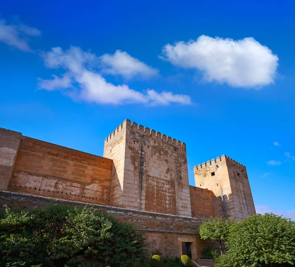 Alcazaba Alhambra Granadzie Hiszpanii Andaluzji — Zdjęcie stockowe