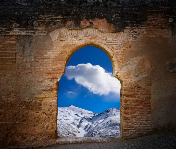Arc Alhambra Grenade Sierra Nevada Photo Illustration — Photo