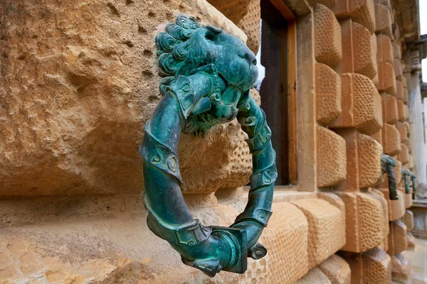Alhambra Lion Holding Ring Carlos Granada Spain — Stock Photo, Image