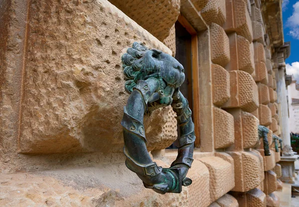 Alhambra Lion Holding Ring Carlos Granada Spain — Stock Photo, Image