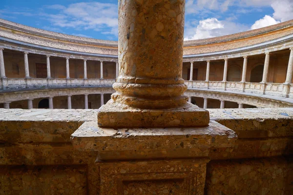 Alhambra Carlos Courtyard Granada Spain Andalusia — Stock Photo, Image