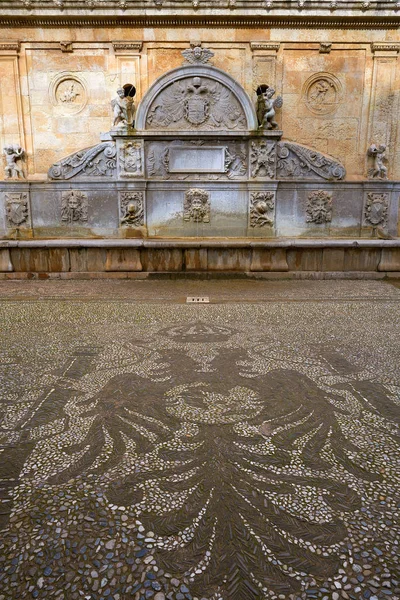 Alhambra Fontanna Pilar Carlos Granadzie Hiszpanii — Zdjęcie stockowe