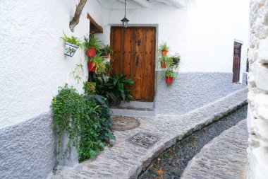 Pampaneira köyü Endülüs İspanya Granada'da Alpujarras