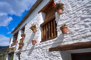 Pampaneira köyü Endülüs İspanya Granada'da Alpujarras sokakta