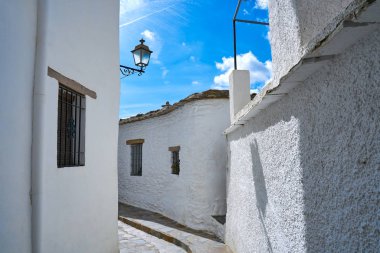 Pampaneira köyü Endülüs İspanya Granada'da Alpujarras sokakta