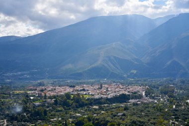 Endülüs İspanya'nın Granada Alpujarras Orgiva Köyü
