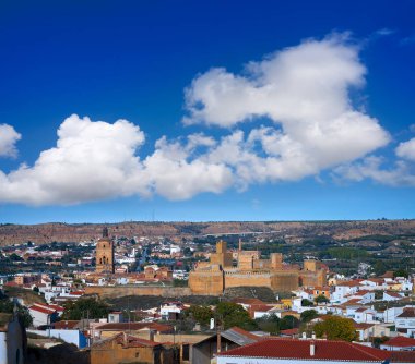 Guadix köyü manzarası Andalusia, İspanya Granada