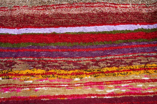 アルプハラ毛布グラナダの伝統的なカラフルなセラーベの敷物 — ストック写真