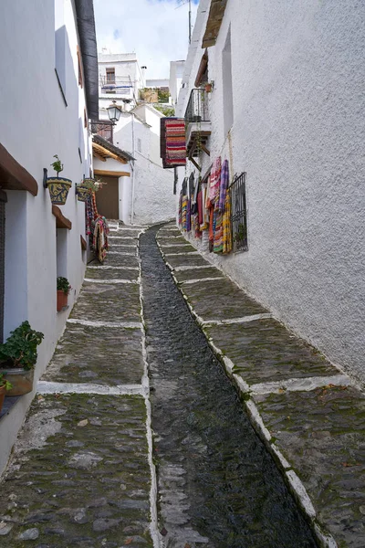 Οδός Περιοχή Alpujarras Κουβέρτες Πολύχρωμο Serape Pampaneira Της Γρανάδα — Φωτογραφία Αρχείου