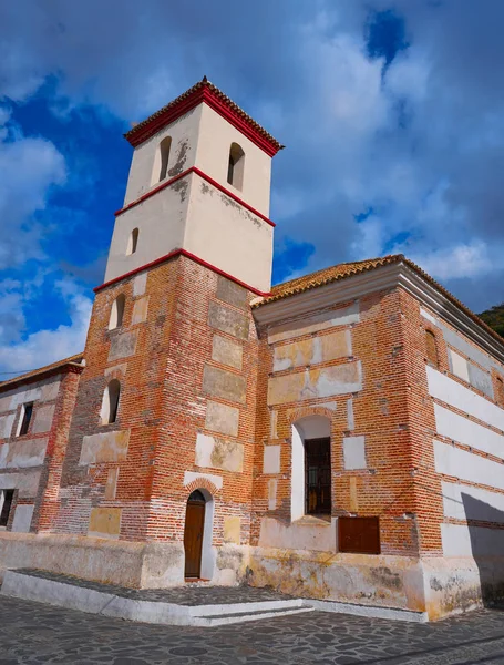 Pampaneira Εκκλησία Στην Περιοχή Alpujarras Της Γρανάδα Στην Ανδαλουσία Και — Φωτογραφία Αρχείου