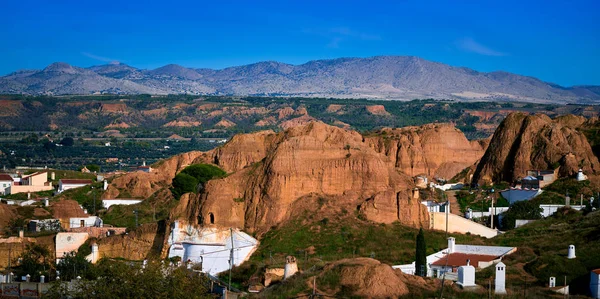 Guadix village skyline in Granada Spain at Andalusia