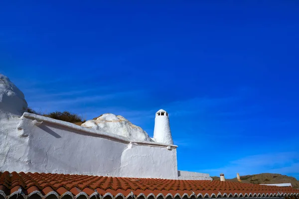 Guadix Cave Houses Chimneys Granada Spain Andalusia — Stock Photo, Image