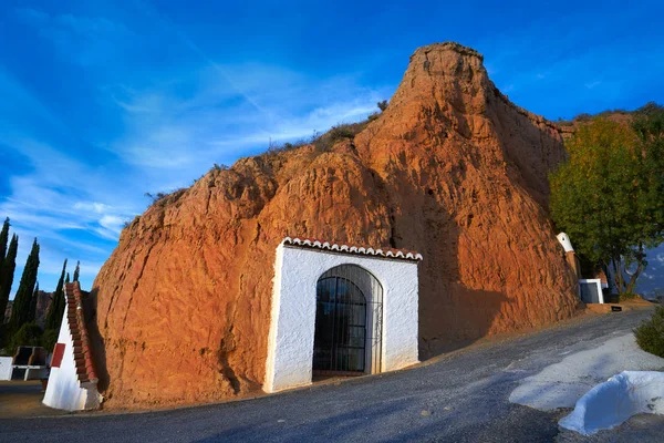 Guadix Mağara Evler Andalusia Spanya Granada — Stok fotoğraf