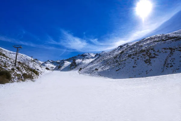 Sierra Nevada Estación Esquí Montaña Granada España — Foto de Stock