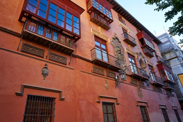 Bib Rambla Torget Fasader Granada Spanien — Stockfoto