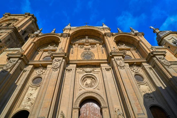 Πρόσοψη Καθεδρικός Της Γρανάδα Στην Ανδαλουσία Της Ισπανίας — Φωτογραφία Αρχείου