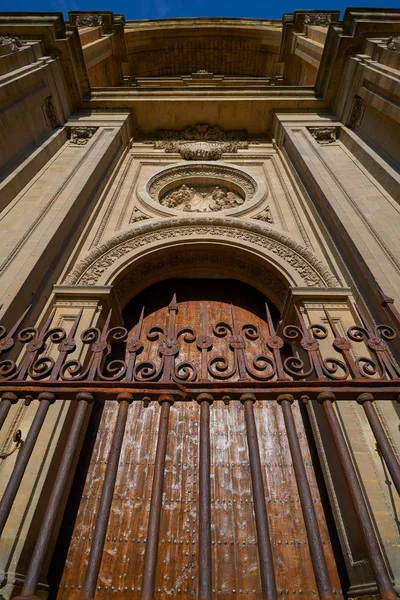 Gevel Van Kathedraal Van Granada Spanje — Stockfoto