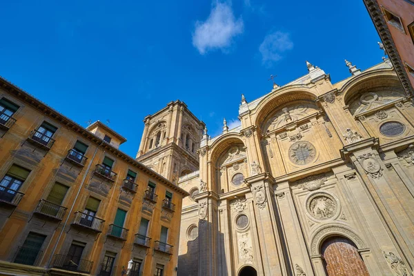 Fachada Catedral Granada Espanha Andaluzia — Fotografia de Stock