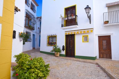 Alicante Akdeniz İspanya adlı köyde Altea beyaz