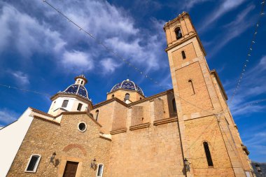 Altea kilise Consuelo Alicante İspanya Akdeniz köyü