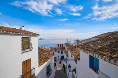 Alicante Akdeniz İspanya adlı köyde Altea beyaz