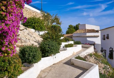 Alicante Akdeniz İspanya adlı köyde Altea beyaz