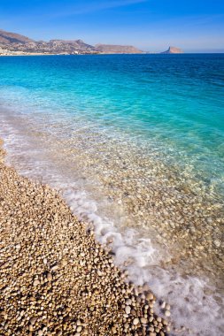Altea Cap Blanc beach playa Albir Alicante İspanya Costa Blanca de yanında