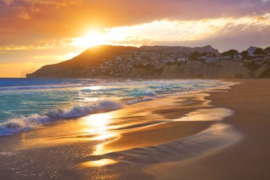 Arenal Bol plaj Calpe içinde ayrıca Calp Alicante İspanya Costa Blanca Arenal-Bol,