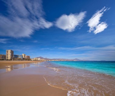 El Campello beach Muchavista playa Alicante Costa Blanca, İspanya