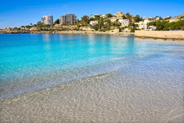 Campello Alicante Cala Morro Blanc beach Costa Blanca, İspanya