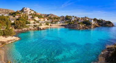 Campello Alicante Cala Coveta Fuma plaj Costa Blanca, İspanya