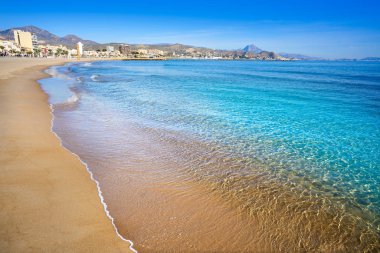 Campello of Alicante Carrer de la Mar beach in Spain at Costa Blanca