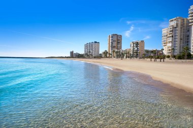 Campello of Alicante Carrer de la Mar beach in Spain at Costa Blanca