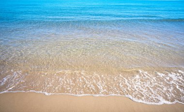 Açık sahil su kumu Costa Blanca Alicante İspanya Akdeniz