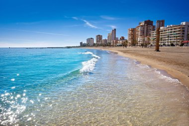 Campello of Alicante Carrer de la Mar beach in Spain at Costa Blanca