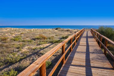 Arenals del Sol Beach kumulları Elche Elx, Alicante Costa Blanca, İspanya