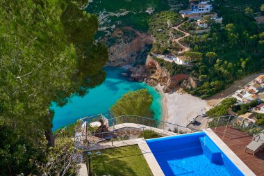 La Granadella plaj Akdeniz Javea Alicante İspanya'da Xabia