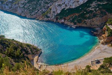 La Granadella plaj Akdeniz Javea Alicante İspanya'da Xabia