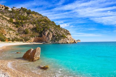 La Granadella plaj Akdeniz Javea Alicante İspanya'da Xabia