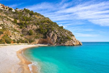 La Granadella plaj Akdeniz Javea Alicante İspanya'da Xabia