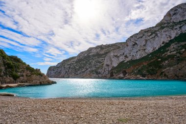 La Granadella plaj Akdeniz Javea Alicante İspanya'da Xabia