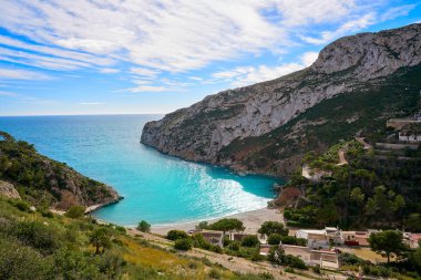 La Granadella plaj Akdeniz Javea Alicante İspanya'da Xabia